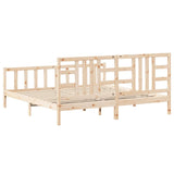 Giroletto senza Materasso 200x200 cm in Legno Massello di Pino