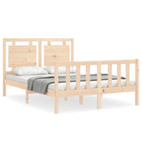 Letto senza Materasso 140x190 cm in Legno Massello di Pino