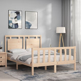 Letto senza Materasso 140x190 cm in Legno Massello di Pino