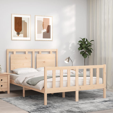 Letto senza Materasso 140x190 cm in Legno Massello di Pino