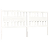 Giroletto senza Materasso Bianco 200x200 cm Legno Massello Pino