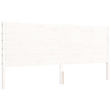 Giroletto senza Materasso Bianco 200x200 cm Legno Massello Pino