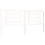 Giroletto Testiera Bianco Super King Size in Legno Massello