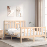 Letto senza Materasso 140x190 cm in Legno Massello di Pino