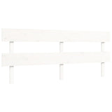 Giroletto senza Materasso Bianco 200x200 cm Legno Massello Pino