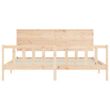 Giroletto senza Materasso 200x200 cm in Legno Massello di Pino