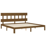 Giroletto con Testiera ambra 200x200 cm in Legno Massello