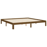 Giroletto con Testiera ambra 200x200 cm in Legno Massello