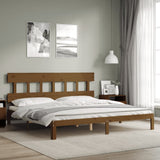 Giroletto con Testiera ambra 200x200 cm in Legno Massello