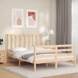 Letto senza Materasso 140x190 cm in Legno Massello di Pino