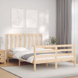 Letto senza Materasso 140x190 cm in Legno Massello di Pino
