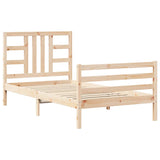 Giroletto senza Materasso 100x200 cm in Legno Massello di Pino