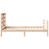 Giroletto senza Materasso 100x200 cm in Legno Massello di Pino