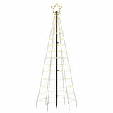Albero di Natale a LED con Punte 220 LED Bianco Caldo 180 cm