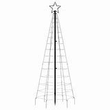 Albero di Natale a LED con Punte 220 LED Bianco Freddo 180 cm