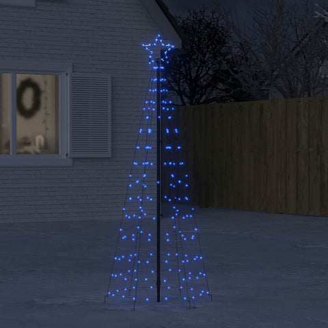 Albero di Natale a LED con Punte 220 LED Blu 180 cm
