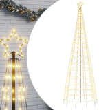 Albero di Natale a LED con Punte 570 LED Bianco Caldo 300 cm