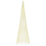 Luce Albero di Natale su Pennone 1534LED Bianco Caldo 500cm