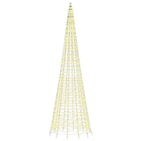 Luce Albero di Natale su Pennone 1534LED Bianco Caldo 500cm