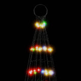Albero di Natale a LED su Pennone 1534 LED Colorato 500 cm