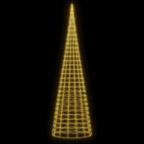 Albero di Natale a LED su Pennone 3000 LED Bianco Caldo 800 cm