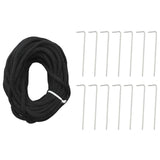 Albero di Natale a LED su Pennone 3000 LED Bianco Caldo 800 cm