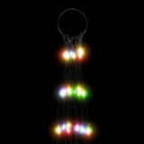 Albero di Natale a LED su Pennone 3000 LED Colorati 800 cm