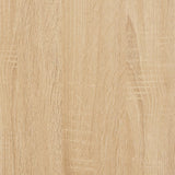 Mensole a Parete con Aste 2pz Rovere Sonoma 30x25x30 cm