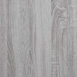Mensola a Parete con Asta Grigio Sonoma 65x25x30 cm