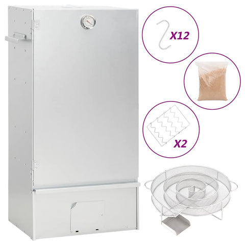 Forno Affumicatore BBQ Generatore Fumo Freddo Acciaio Zincato