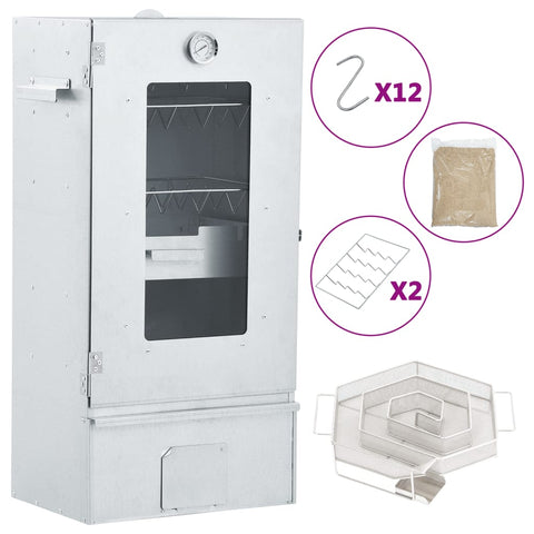 Forno Affumicatore BBQ Generatore Fumo Freddo Acciaio Zincato