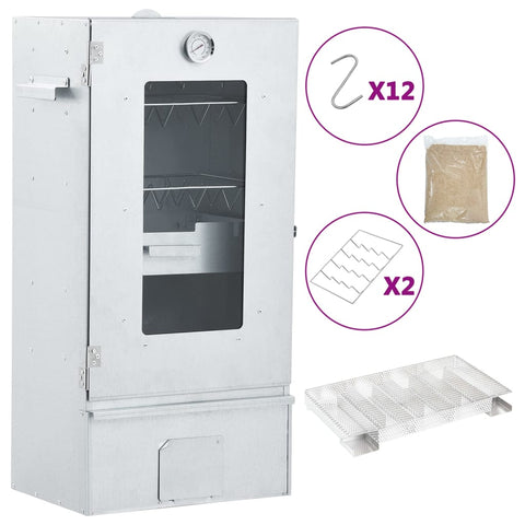 Forno Affumicatore BBQ Generatore Fumo Freddo Acciaio Zincato