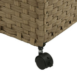 Cesto Portabiancheria con Ruote 60x35x60,5 cm Rattan
