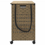 Cesto Portabiancheria con Ruote 66x35x60 cm Rattan