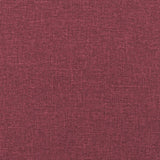 Set di Divani 4 pz con Cuscini Rosso Vino in Tessuto