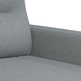 Set Divani 4 pz con Cuscini Grigio Chiaro in Tessuto