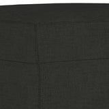Set di Divani 3 pz con Cuscini Nero in Tessuto