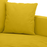 Set di Divani 4 pz con Cuscini giallo in Velluto