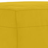 Set di Divani 4 pz con Cuscini giallo in Velluto