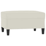 Set di Divani 3 pz con Cuscini Crema in Velluto