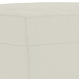 Set di Divani 3 pz con Cuscini Crema in Velluto