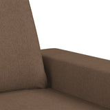 Set di Divani 4 pz Marrone in Tessuto