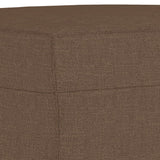 Set di Divani 4 pz Marrone in Tessuto