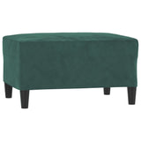 Set di Divani 4 pz Verde Scuro in Velluto
