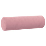 Set di Divani 3 pz con Cuscini Rosa in Velluto