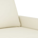 Set di Divani 4 pz con Cuscini Crema in Velluto