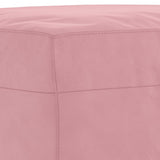 Set di Divani 3 pz Rosa in Velluto