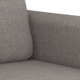 Set Divani 3 pz con Cuscini Tortora in Tessuto