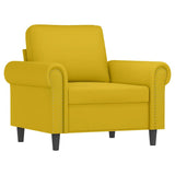 Set di Divani 4 pz con Cuscini giallo in Velluto