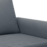 Set di Divani 3 pz con Cuscini Grigio Scuro in Velluto